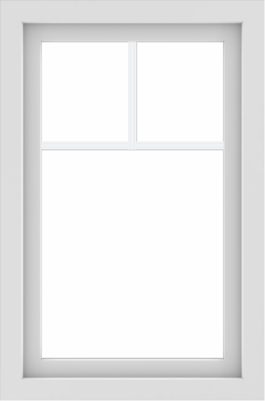WDMA 24x36 (23.5 x 35.5 inch) White aluminum Picture Window with Fractional Grilles