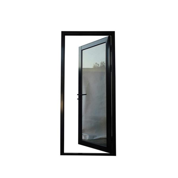 China WDMA Aluminium Slide Single Swing Door With Frosted Glass Price For Balcony