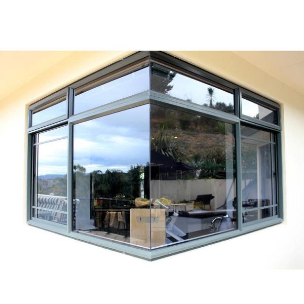 WDMA Aluminum Alloy Corner Joint Double Glazed Window With Mosquito Screen Australia Standard As2047