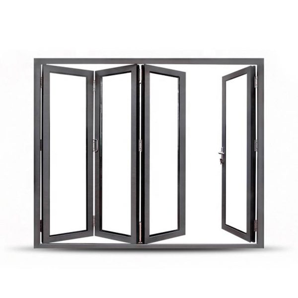 China WDMA Corner Vertical Bi-folding Doors