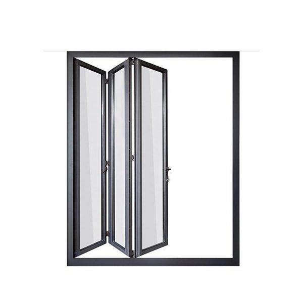 China WDMA European Design Small Frame Aluminum Folding Doors For Bathroom Inside Doors