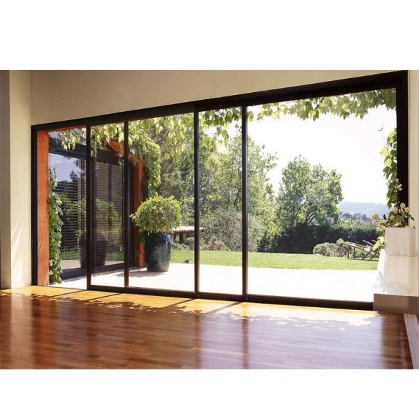 China WDMA House Front Flexible Standard Width Aluminium Lift Sliding Glass Door Model Size With Grill Design