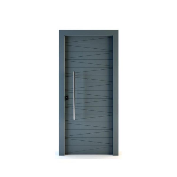 China WDMA Mdf Door Material Interior Semi Solid Wooden Door