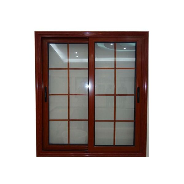 China WDMA Modern Outside Double Glass Aluminium Sliding Window With Iron Grill Security Bars Inside Design Window Picture