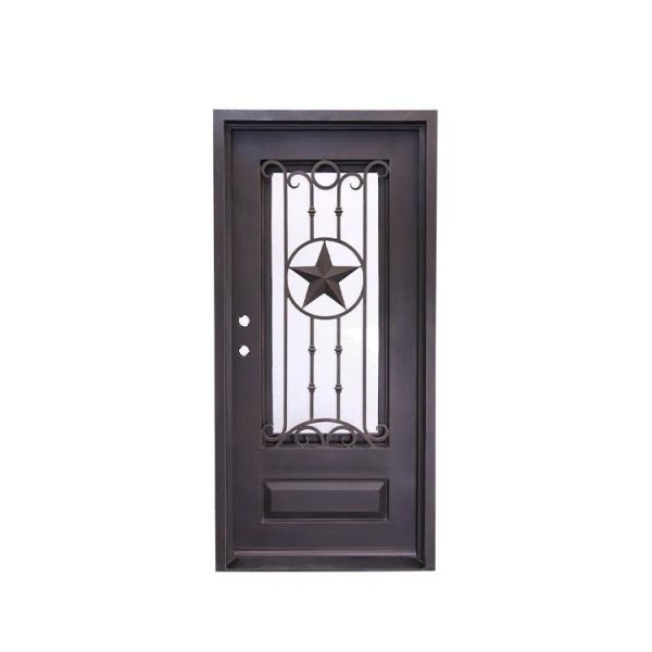 WDMA interior wrought iron door Steel Door Wrought Iron Door