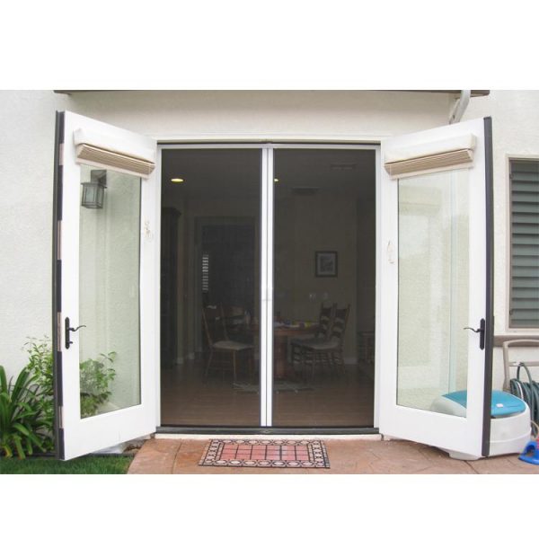 China WDMA Shandong Aluminum Hinged Patio Doors Glass Swing Door Modern French Casement Doors Entry Doors