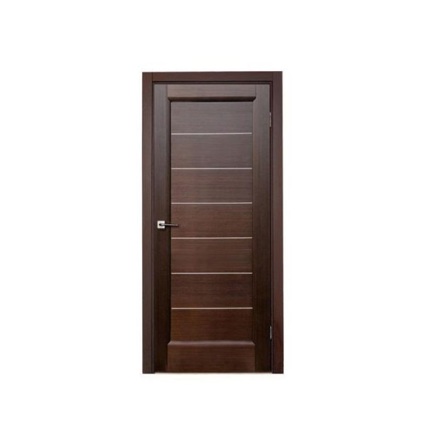 WDMA Solid Wooden Single Main Swing Door Design
