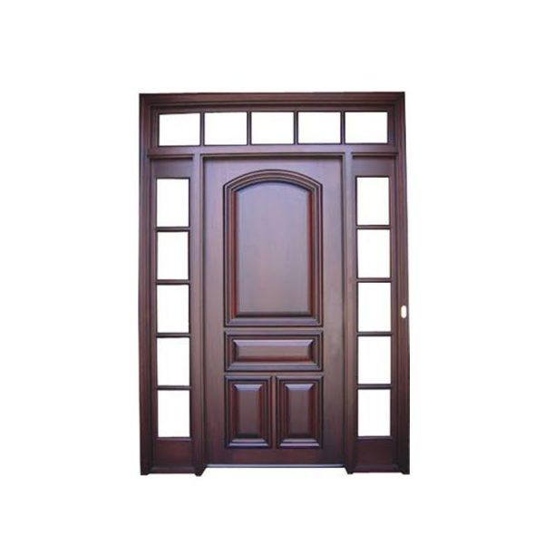 China WDMA Solid Wooden Single Main Swing Door Design