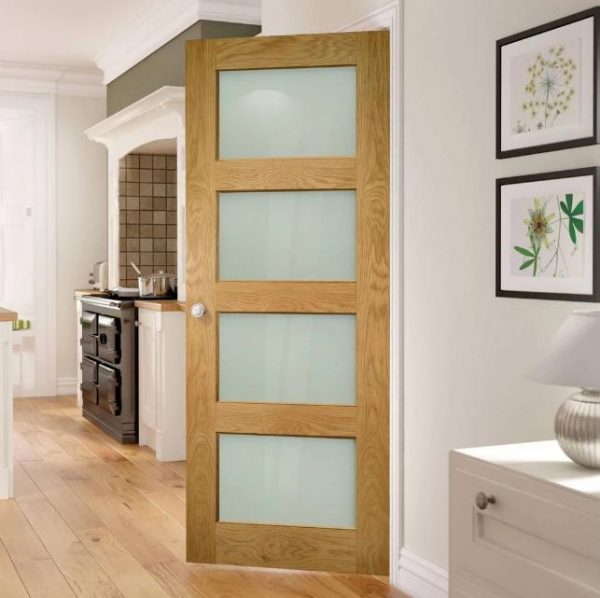 WDMA Wood Glass Swing Door Hinge Door Design