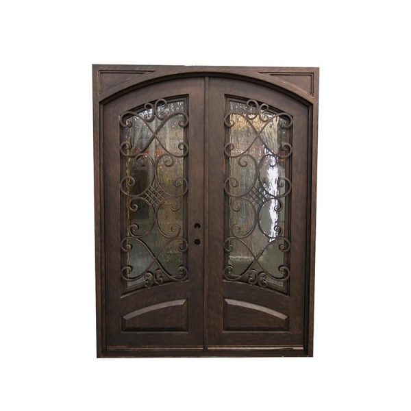 WDMA wrought iron single entry door